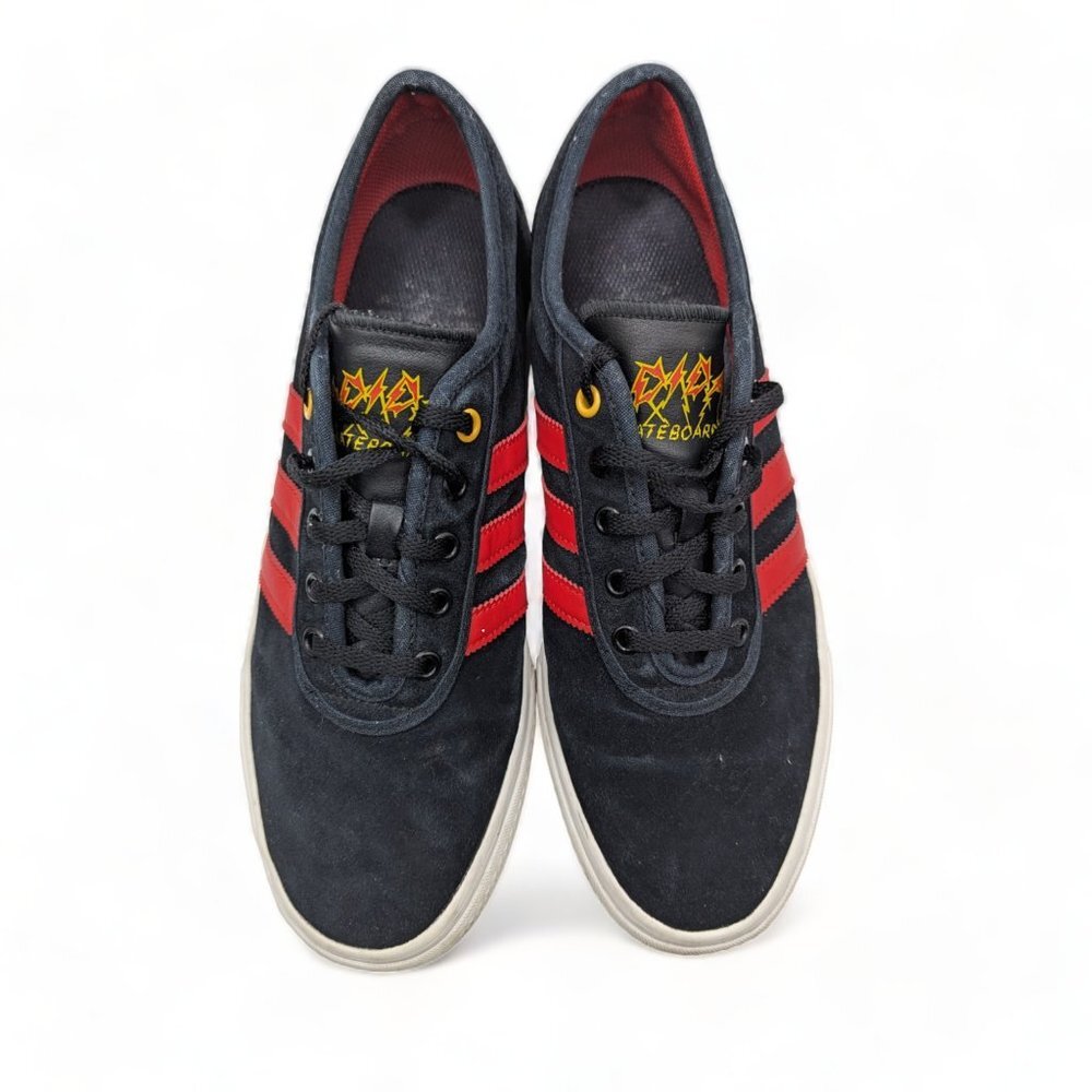 adidas Originals Men's Adi-Ease Premiere, core Black/Scarlet/White, 11 M US